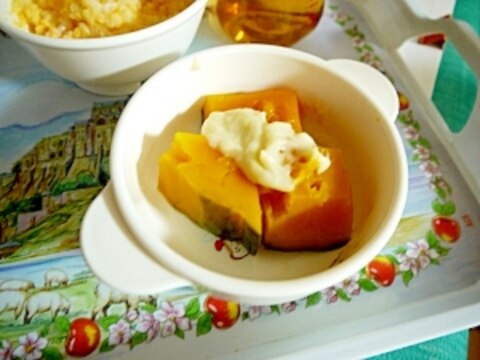 離乳食中期 かぼちゃのホワイトソース和え レシピ 作り方 By ぎにゅ 楽天レシピ 離乳食中期 かぼちゃのホワイトソース和え レシピ 作り方 By ぎにゅ 楽天レシピ